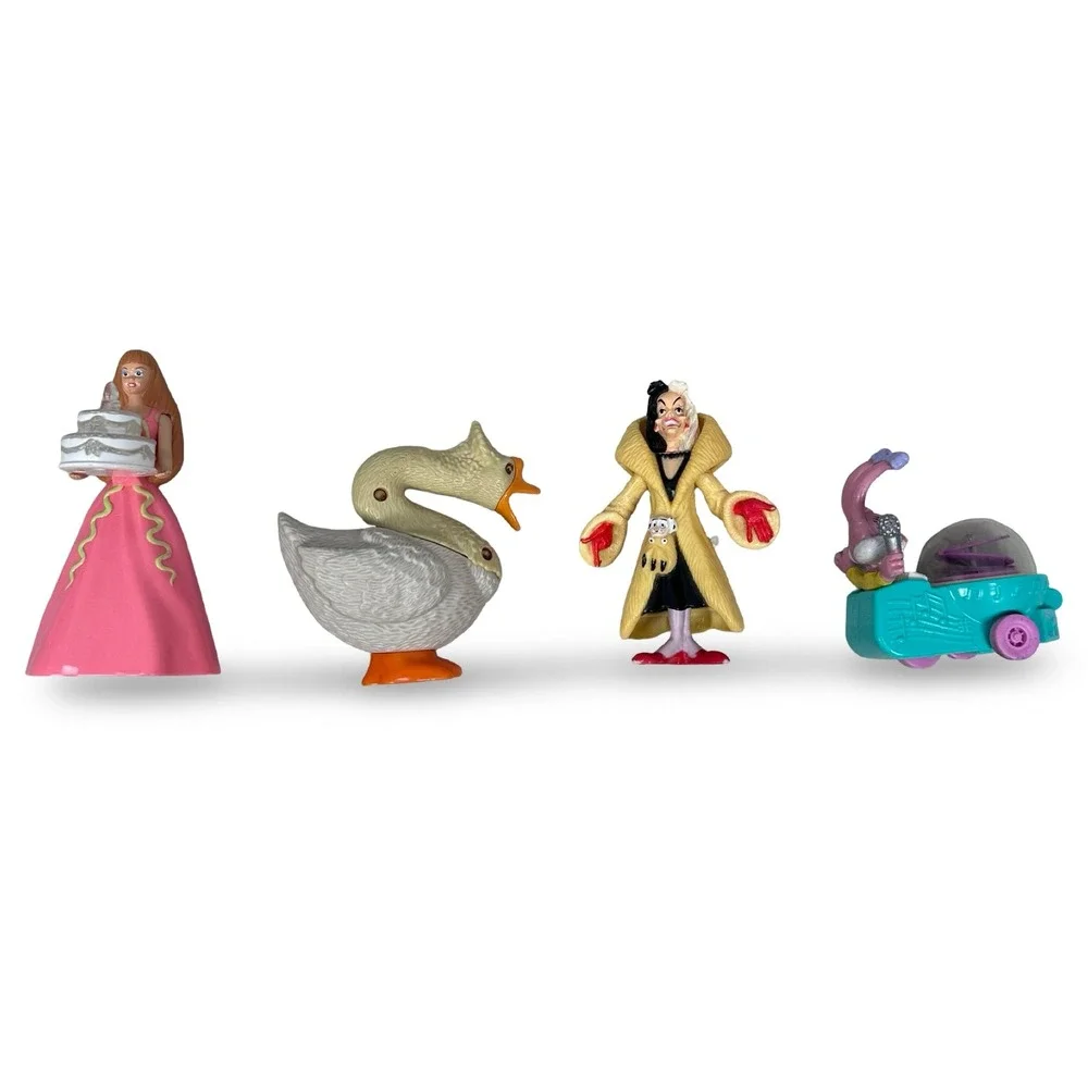 Vintage McDonald's Happy Meal Toy Lot 1990s Barbie Cruella Babs Bunny Goose